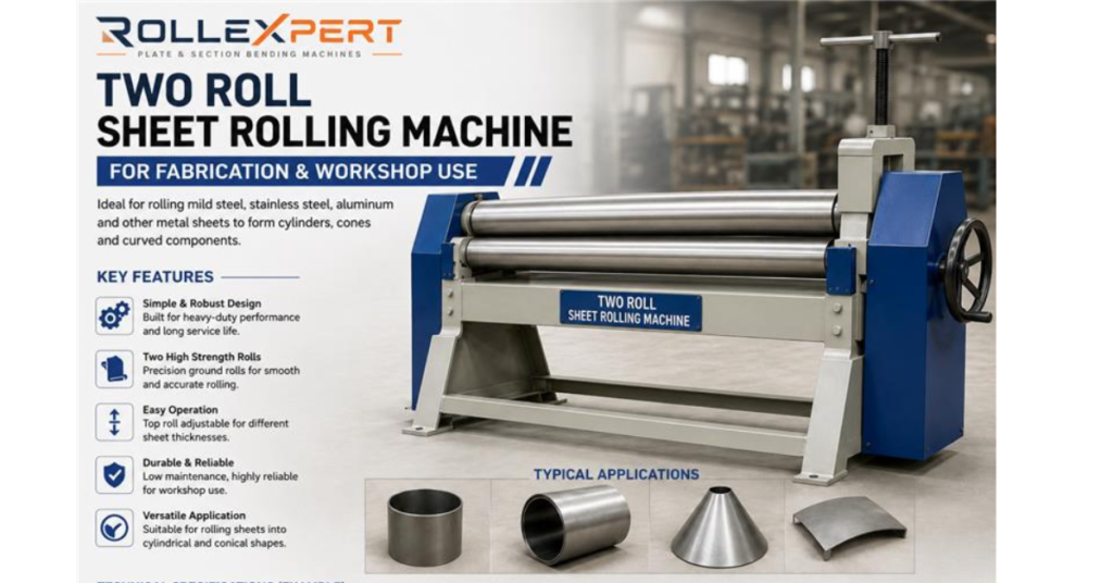 Two Roll Sheet Rolling Machine